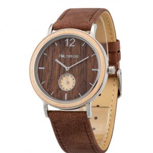 Holzspecht Armbanduhr Karwendel - Holz und veganes Leder