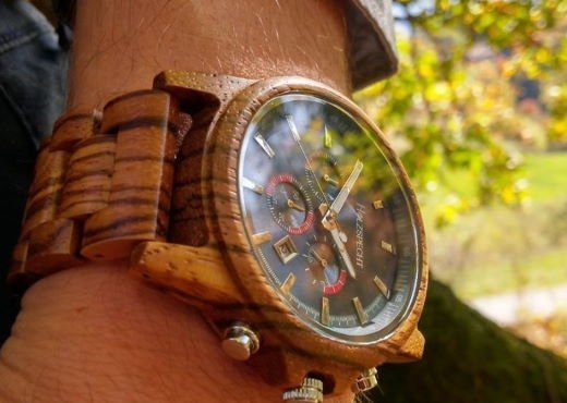 Wood Watch Wilder Kaiser Zebra Wood