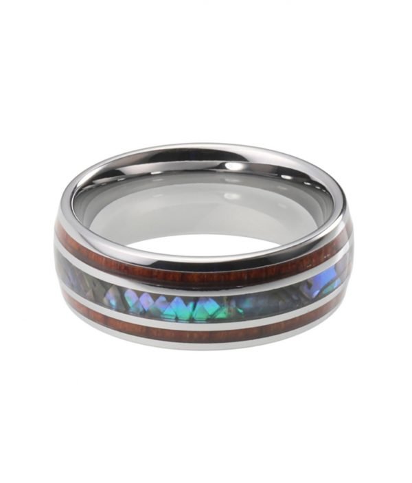 Tungsten Ring mit Holz