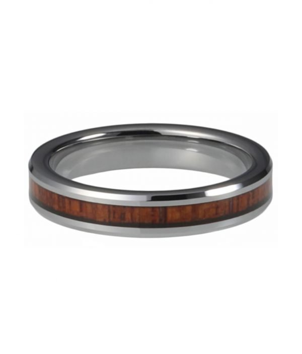 Tungsten Ring mit Holz