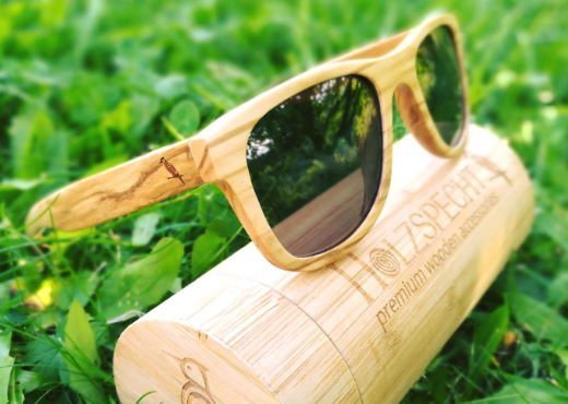 Sunglasses out of Wood Weitblick Olive