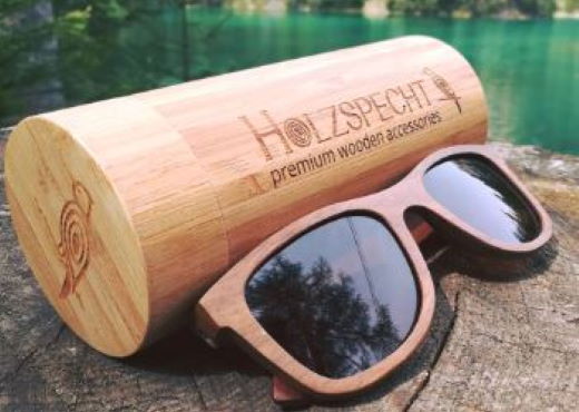 Weitblick Walnuss - Holzspecht | Einzigartige Sonnenbrille aus Holz