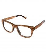 Optische Holzbrille Augenblick Zebrano