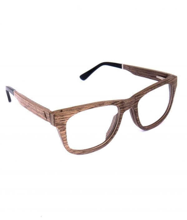 Optische Holzbrille Augenblick Walnuss