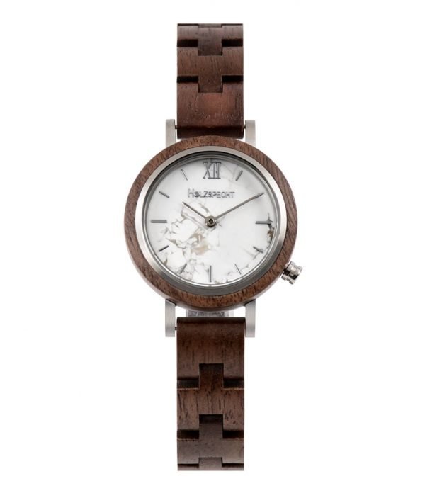 Holzspecht Wood Watch Hochglück Walnut and Marble