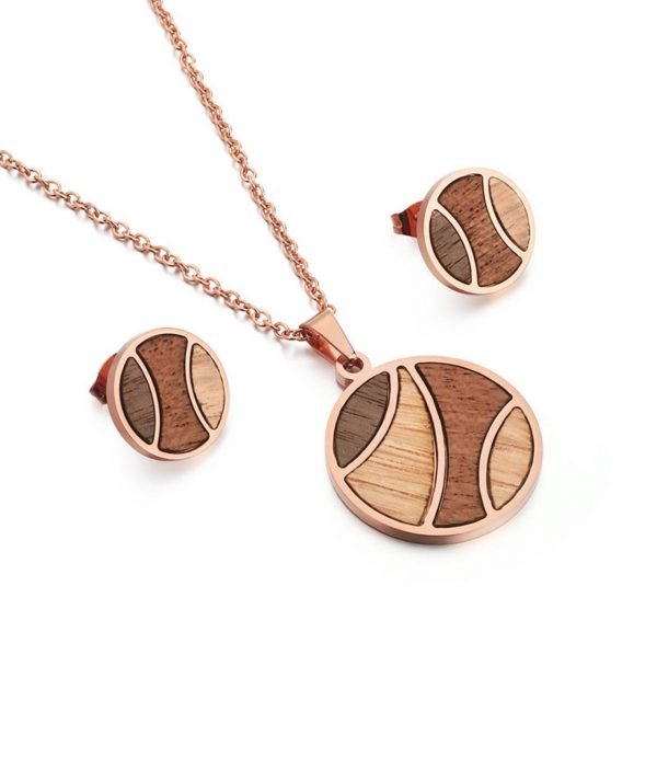 Holzspecht earrings and necklaces made of wood